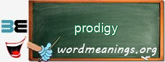 WordMeaning blackboard for prodigy